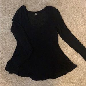 Thin Black Free People Top